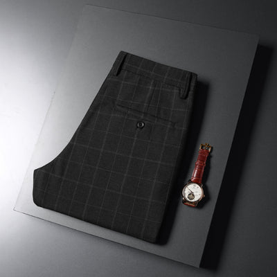 Plaid Casual Business Trousers