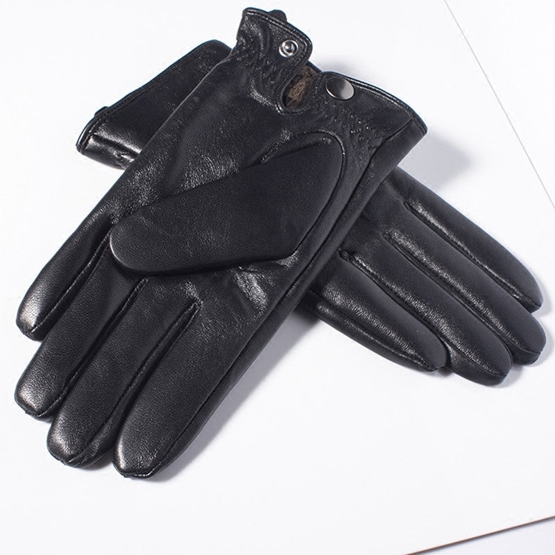 Touchscreen Leather Gloves