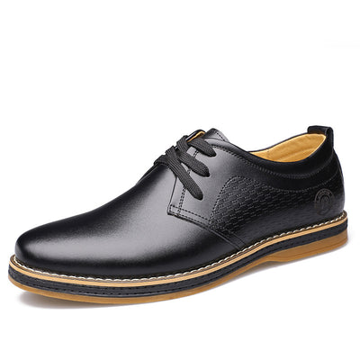 New Men's Shoes Round Toe Lace-Up Casual Shoes