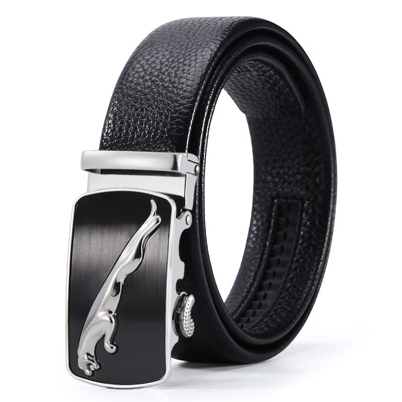 Automatic Leather Buckle Belt