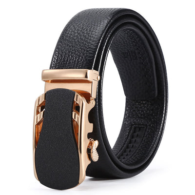 Automatic Leather Buckle Belt