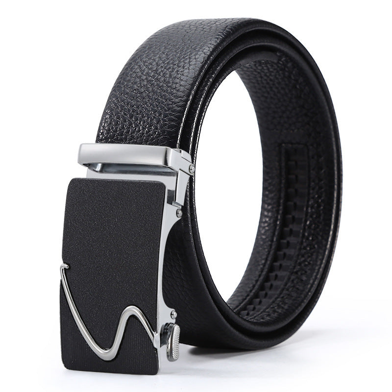 Automatic Leather Buckle Belt