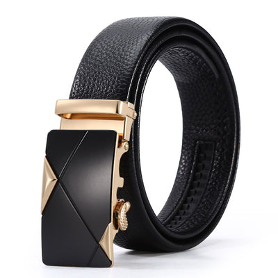 Automatic Leather Buckle Belt