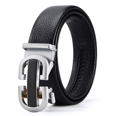 Automatic Leather Buckle Belt