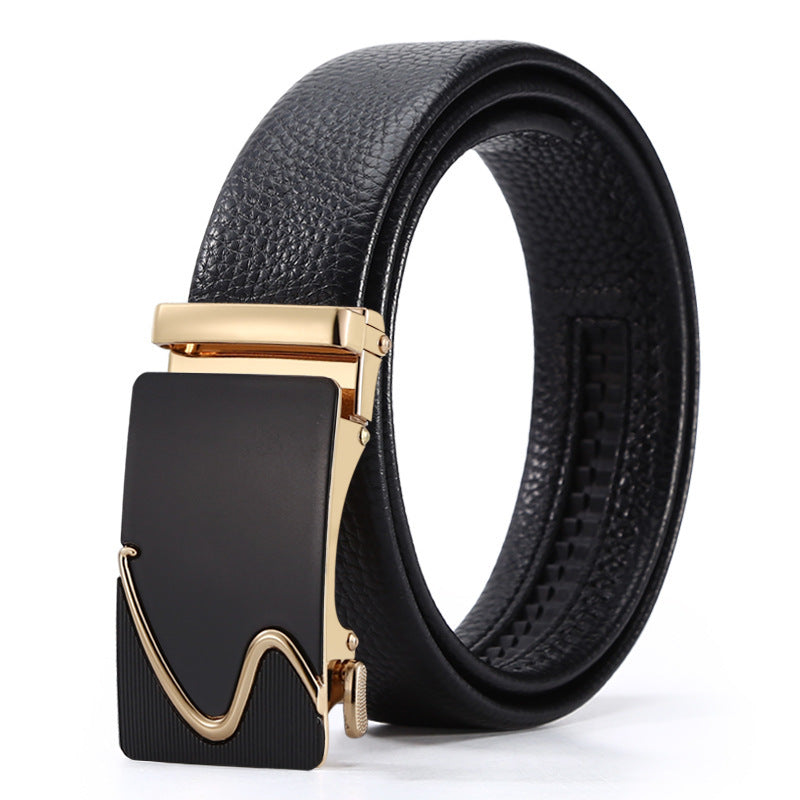 Automatic Leather Buckle Belt