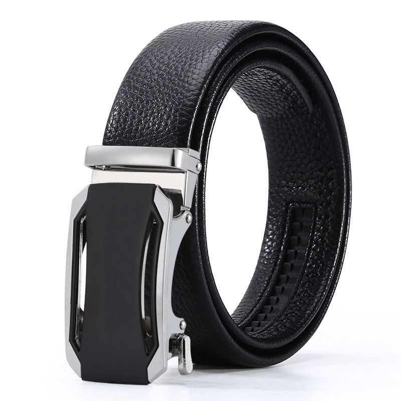 Automatic Leather Buckle Belt