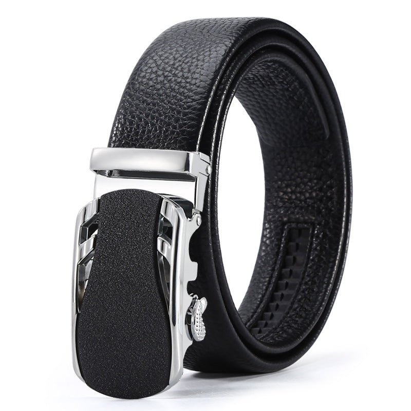 Automatic Leather Buckle Belt