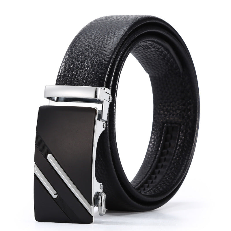 Automatic Leather Buckle Belt