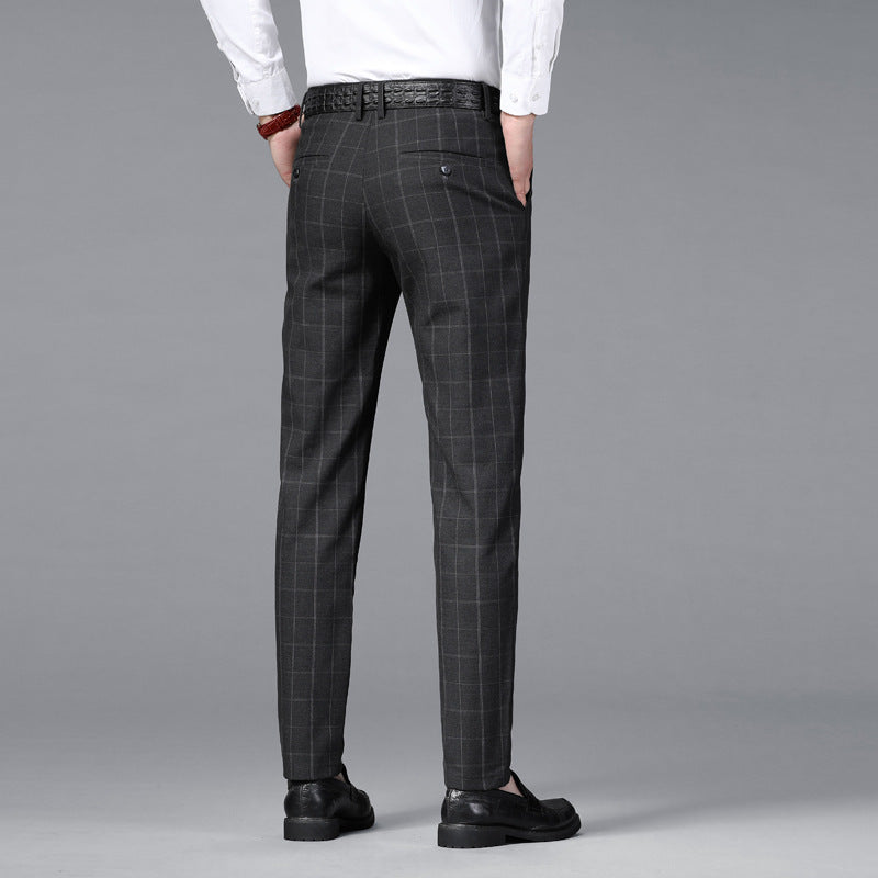 Plaid Casual Business Trousers