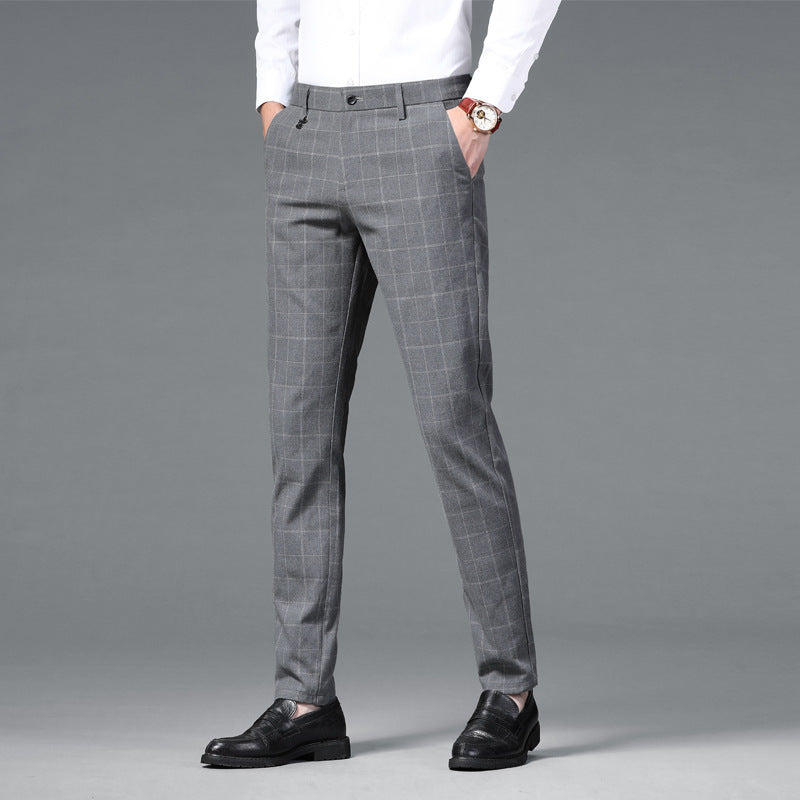 Plaid Casual Business Trousers