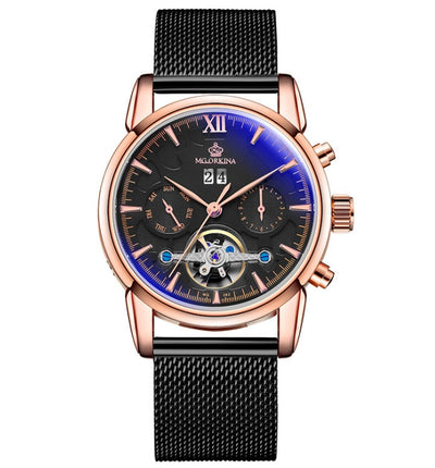 AeroBlue Automatic Crystal Watch