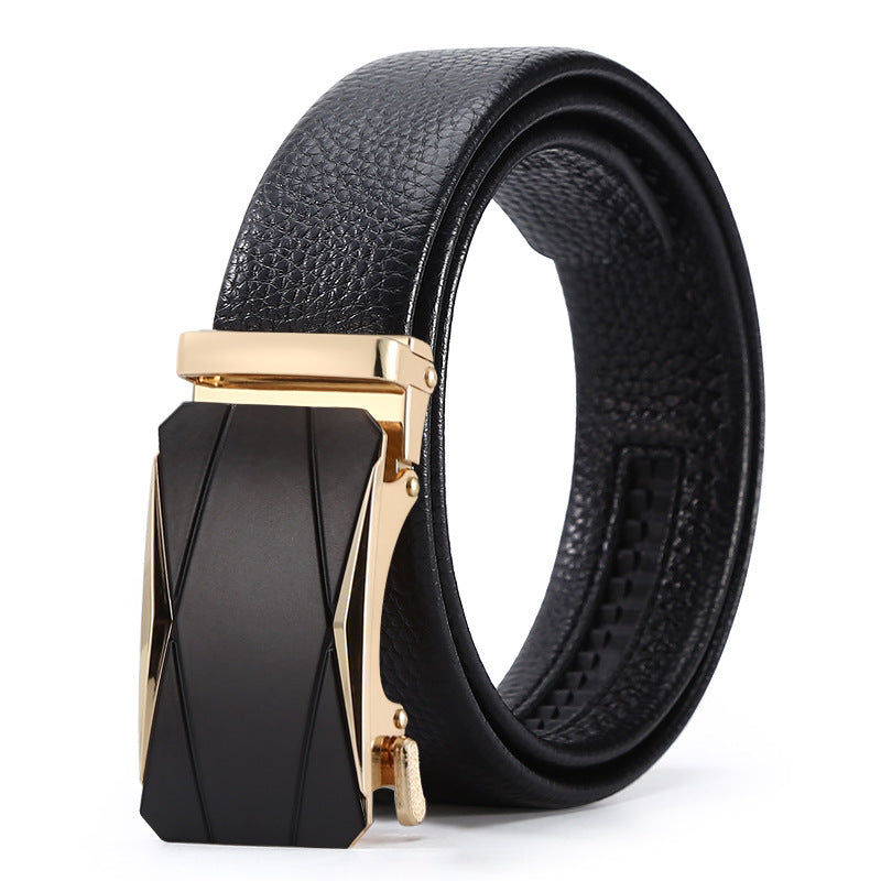 Automatic Leather Buckle Belt