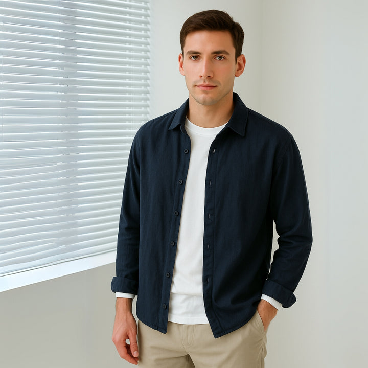 Linen Blend Autumn Coat