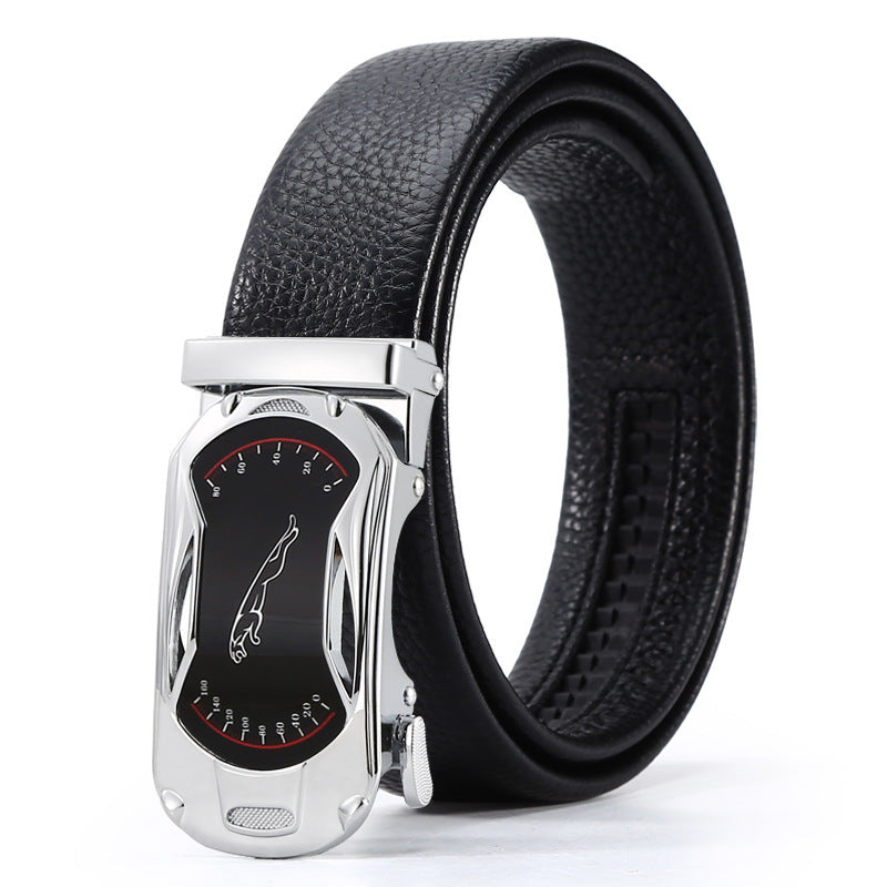 Automatic Leather Buckle Belt