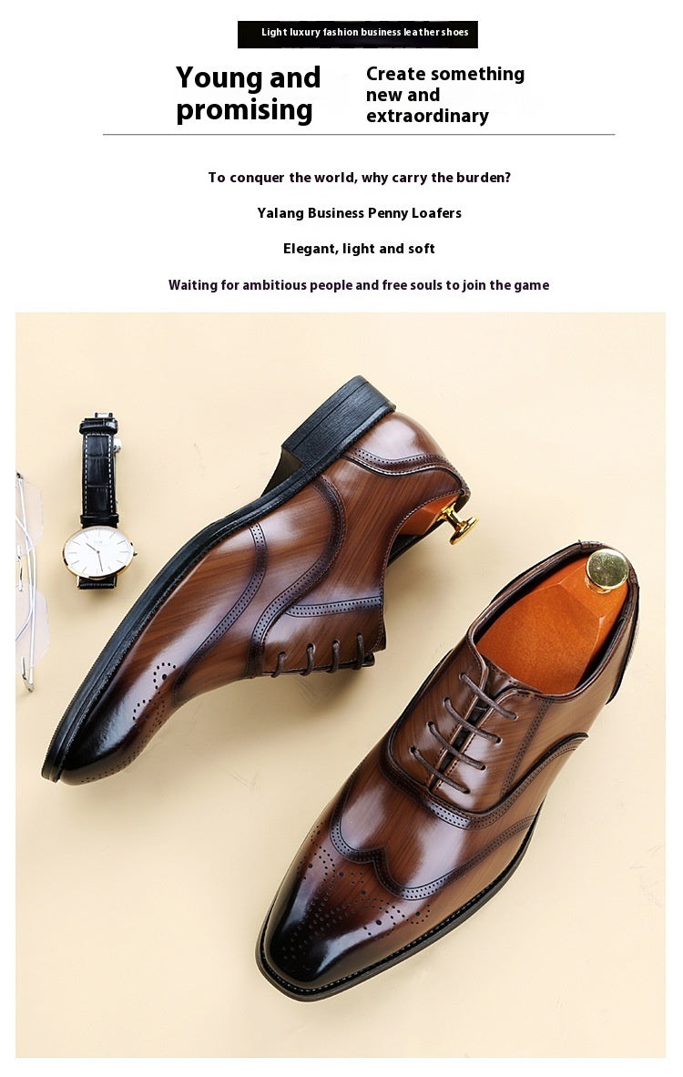 British Brogue Leather Shoes