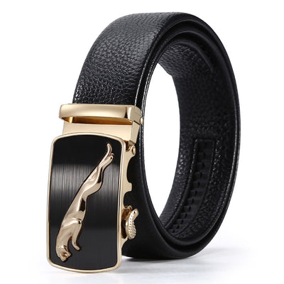 Automatic Leather Buckle Belt