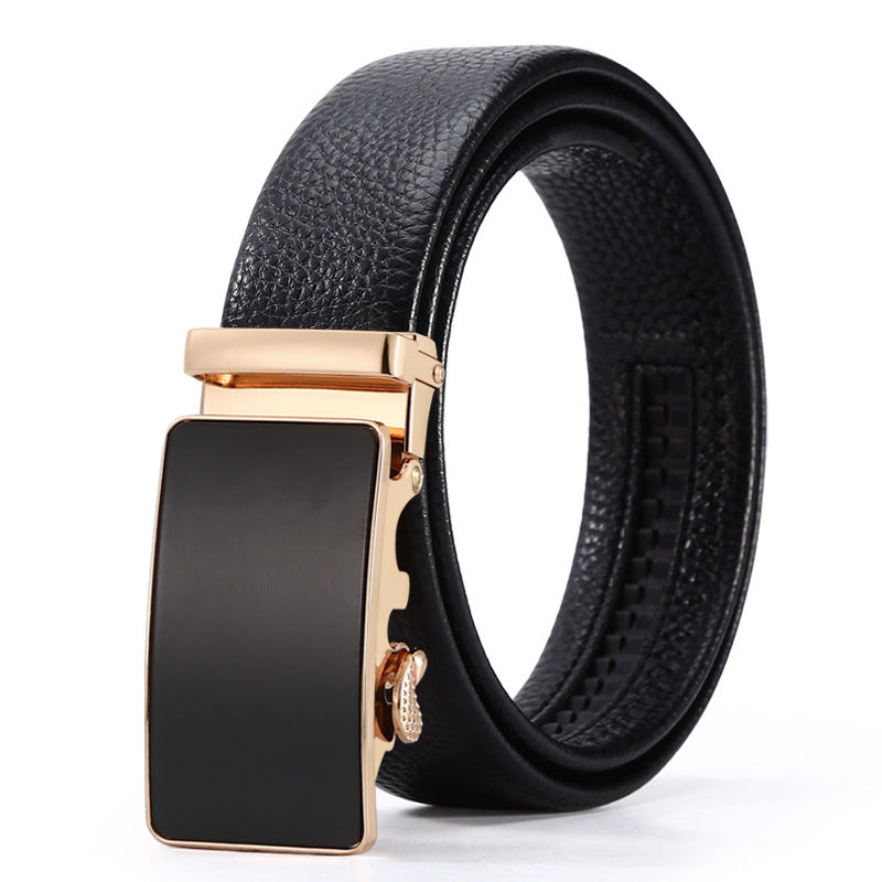 Automatic Leather Buckle Belt