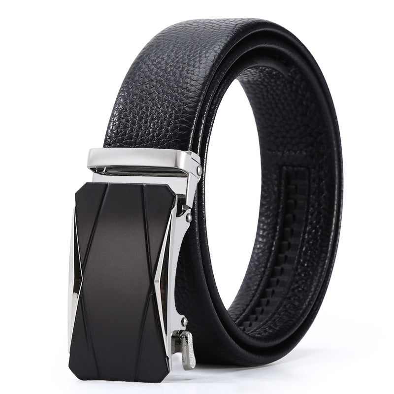 Automatic Leather Buckle Belt