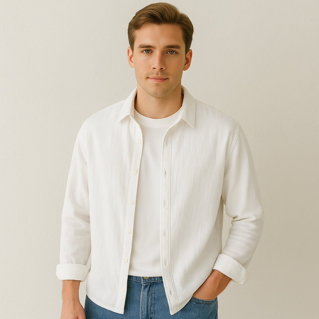 Linen Blend Autumn Coat