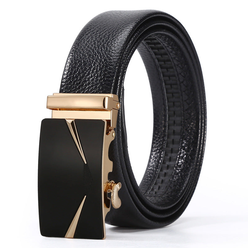 Automatic Leather Buckle Belt