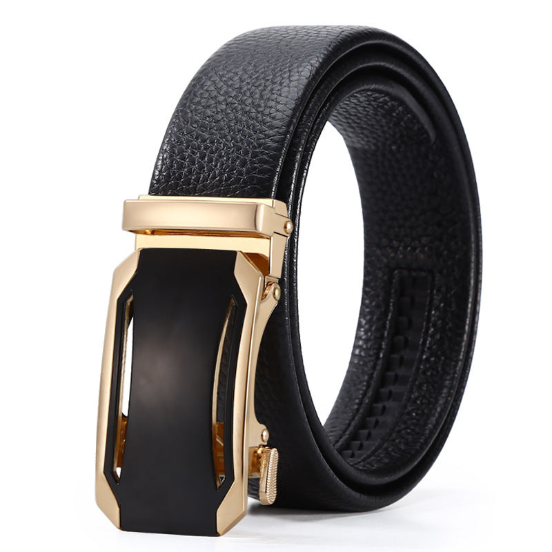 Automatic Leather Buckle Belt