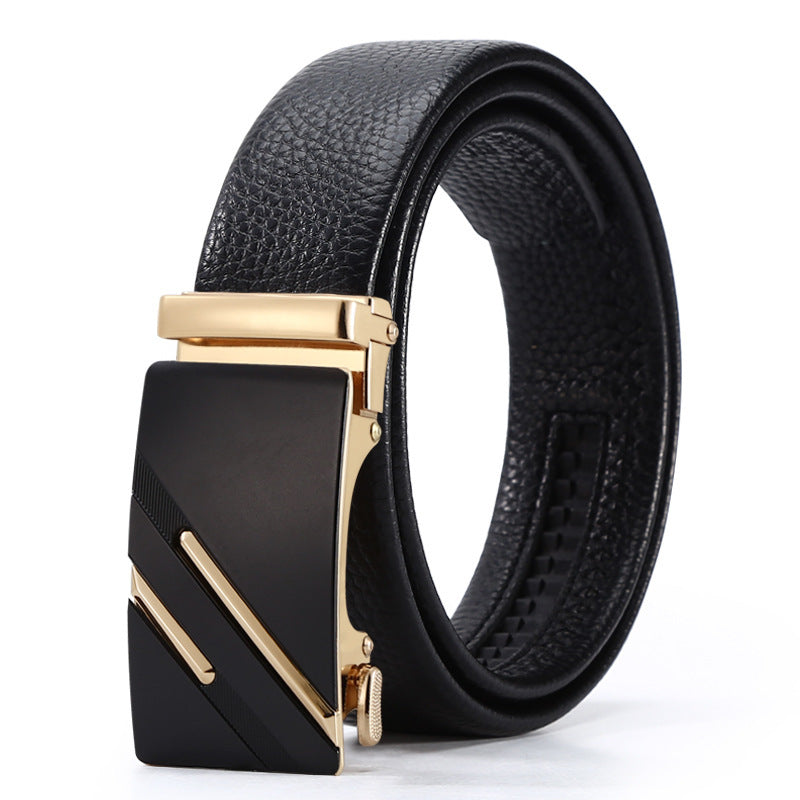 Automatic Leather Buckle Belt