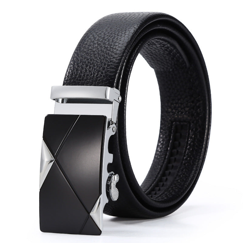 Automatic Leather Buckle Belt