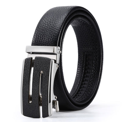 Automatic Leather Buckle Belt