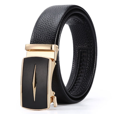 Automatic Leather Buckle Belt