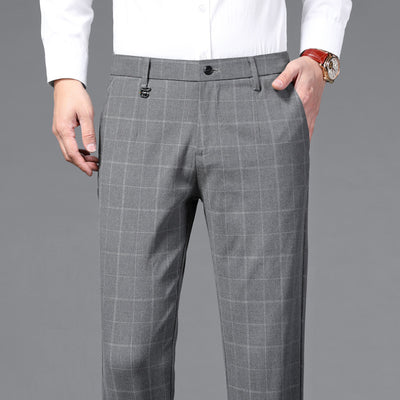 Plaid Casual Business Trousers