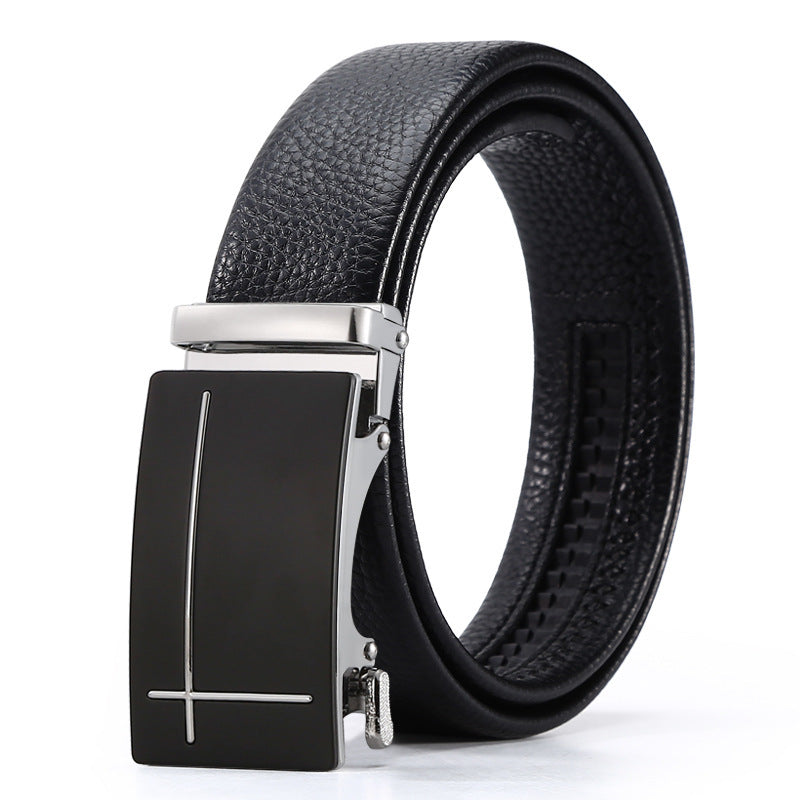 Automatic Leather Buckle Belt