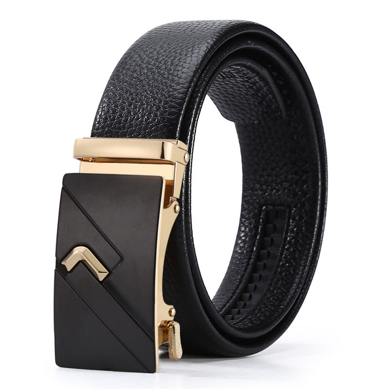 Automatic Leather Buckle Belt