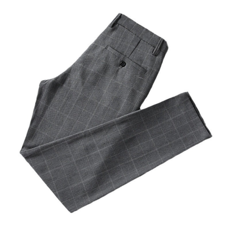 Plaid Casual Business Trousers