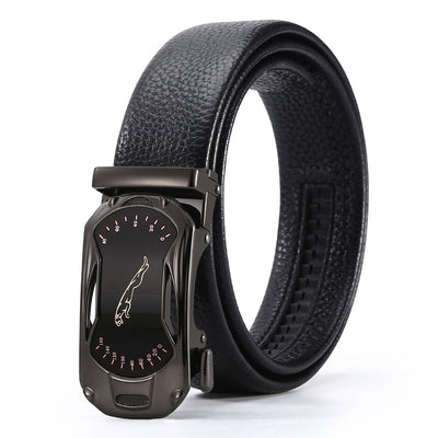 Automatic Leather Buckle Belt