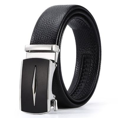 Automatic Leather Buckle Belt