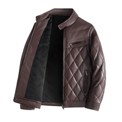 Men's Thick Leather Jacket