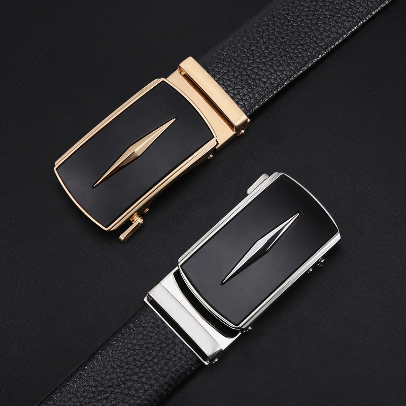 Automatic Leather Buckle Belt