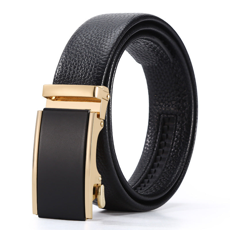 Automatic Leather Buckle Belt