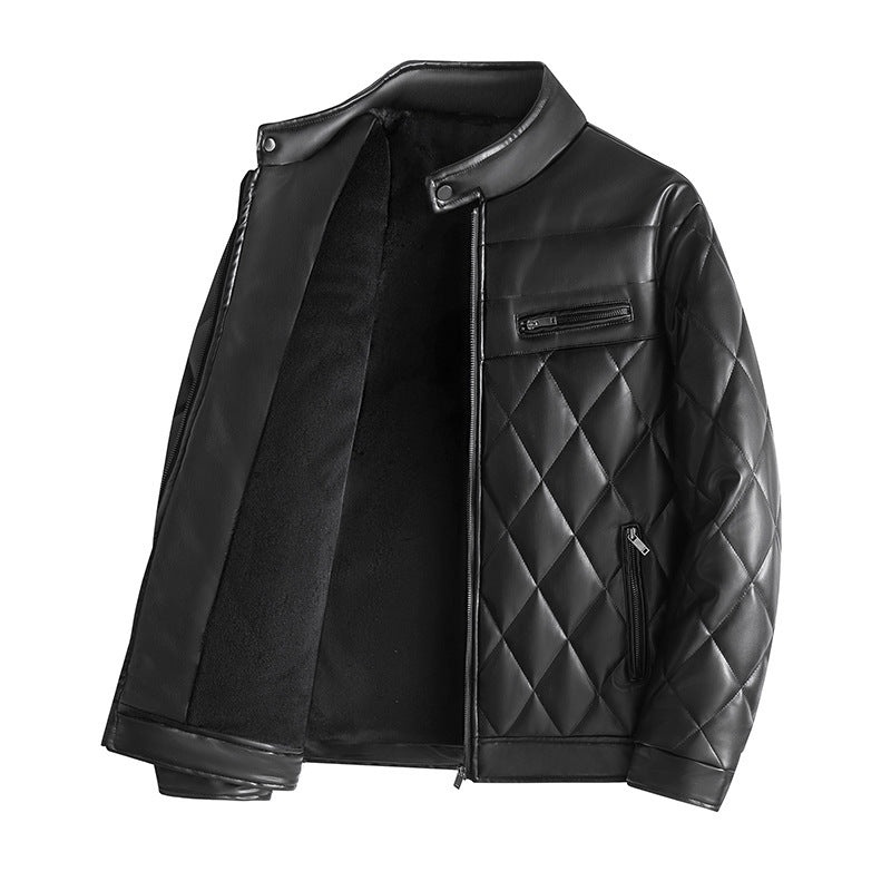 Men's Thick Leather Jacket